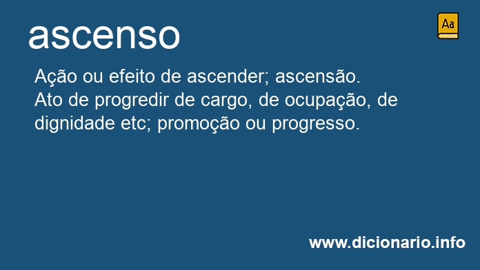 Significado de ascensa