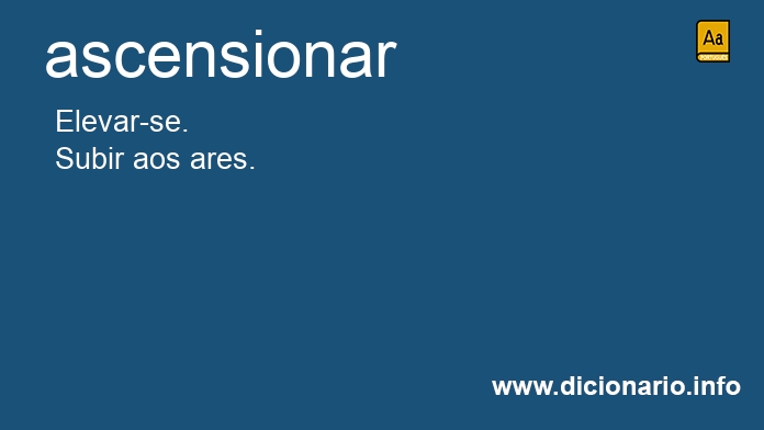 Significado de ascensionar