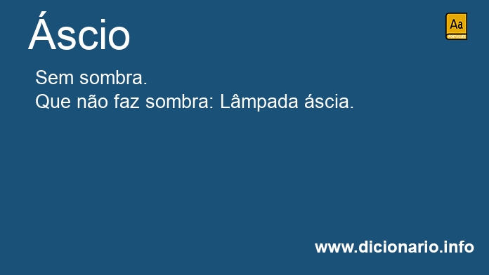 Significado de scio