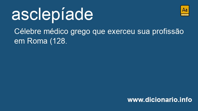 Significado de Asclepade