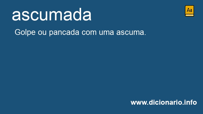 Significado de ascumada
