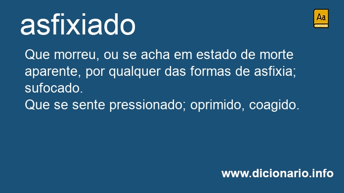 Significado de asfixiados