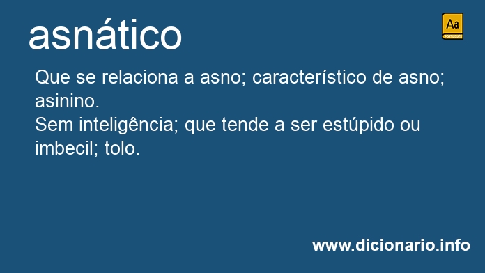 Significado de asnticos