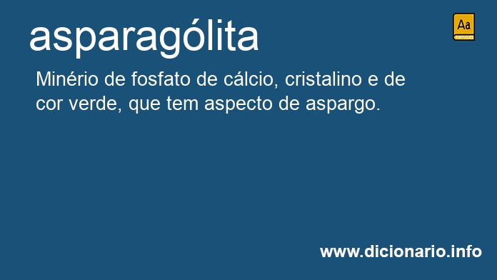 Significado de asparaglita