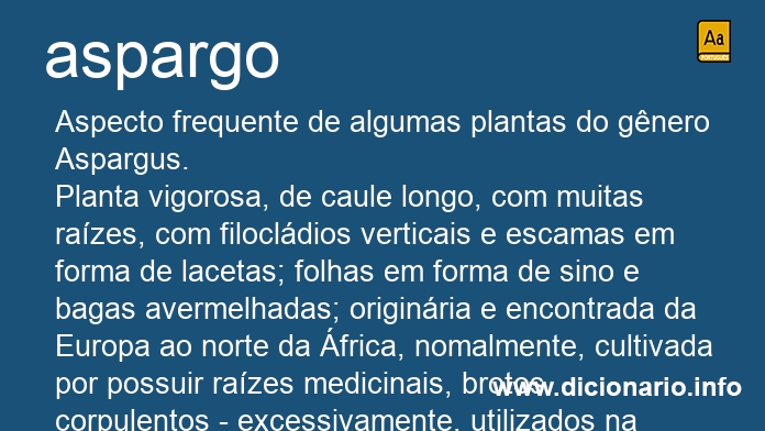 Significado de aspargos