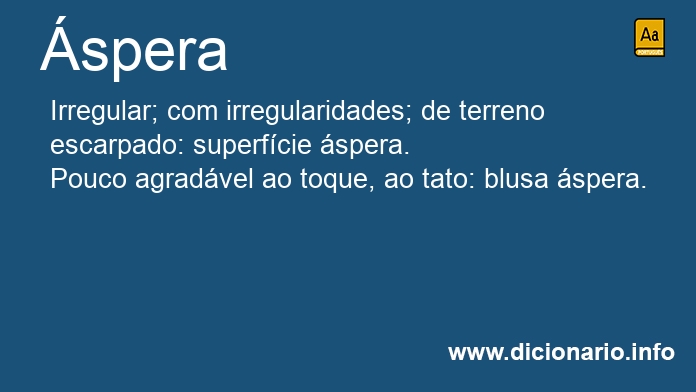 Significado de spera