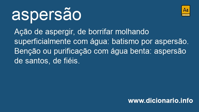 Significado de asperso