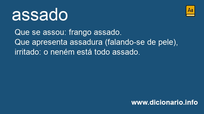 Significado de assado