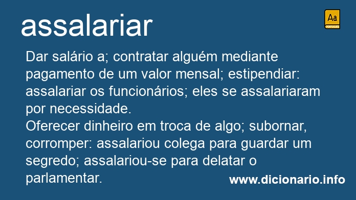 Significado de assalariar