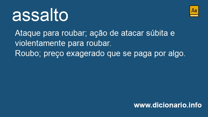 Significado de assaltos