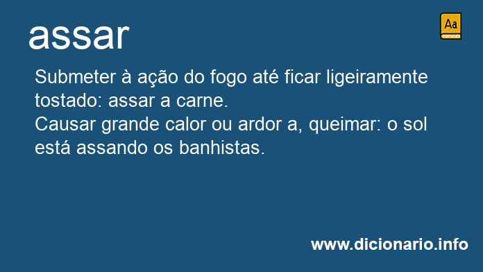 Significado de assaram