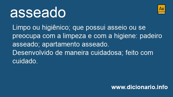 Significado de asseada