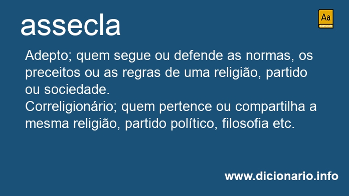 Significado de asseclas