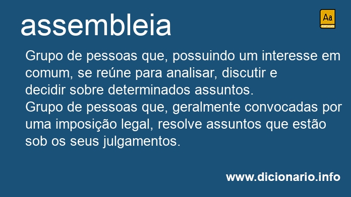 Significado de assembleia