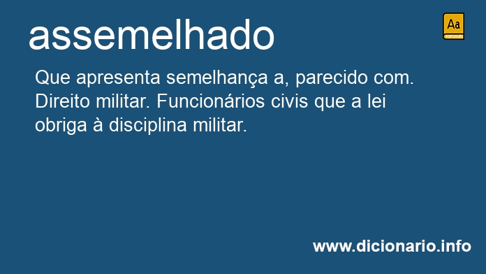 Significado de assemelhado