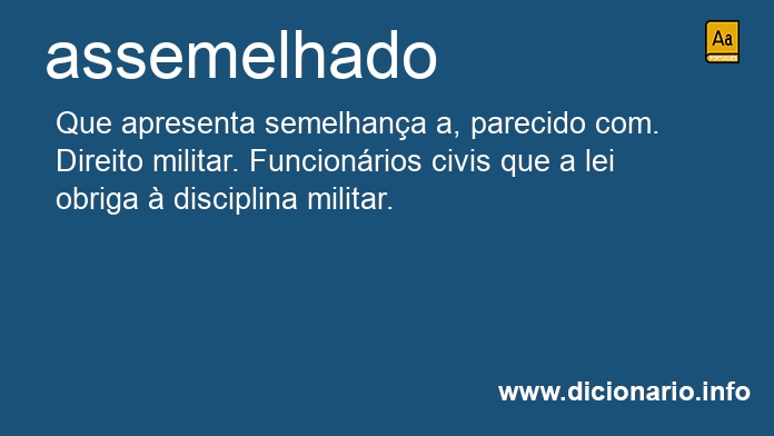 Significado de assemelhados