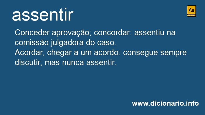 Significado de assentirs