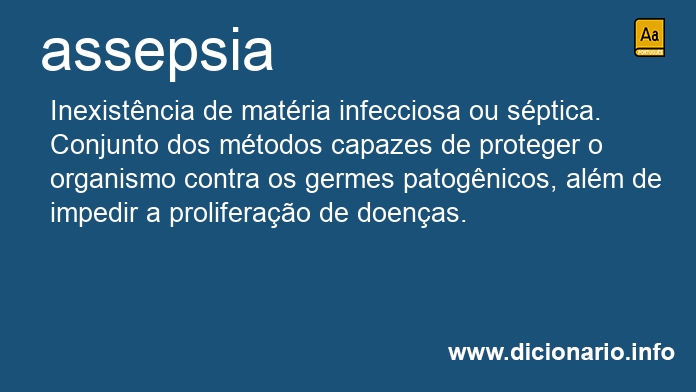 Significado de assepsia