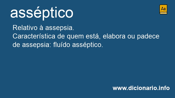 Significado de asspticos