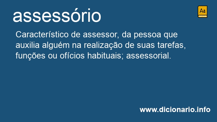 Significado de assessria
