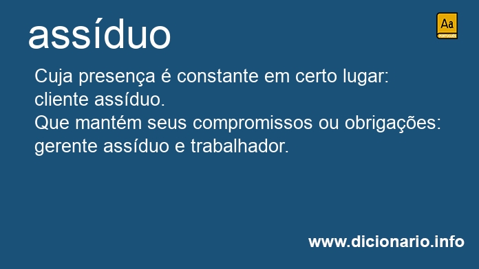 Significado de assduos