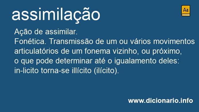 Significado de assimilao