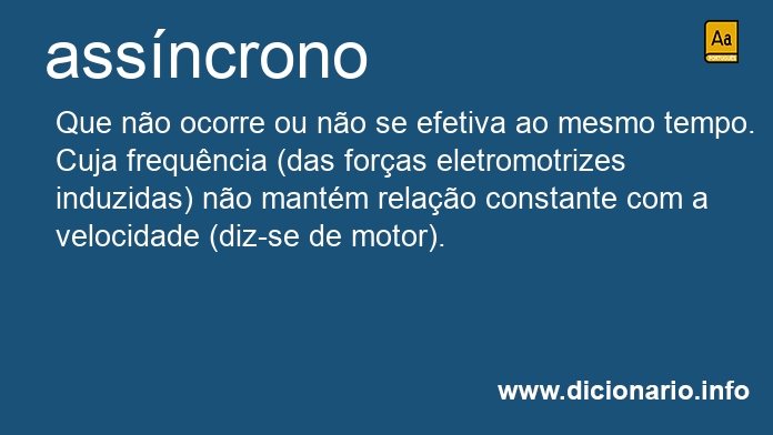 Significado de assncrona