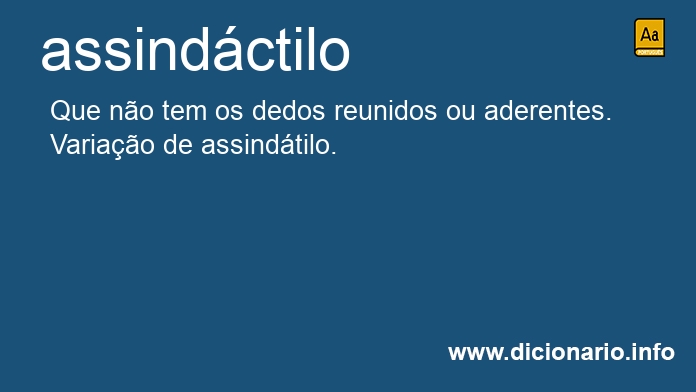 Significado de assindctilo