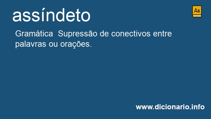 Significado de assndetos