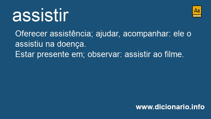 Significado de assistais