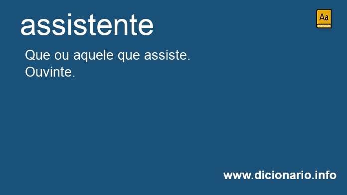 Significado de assistente