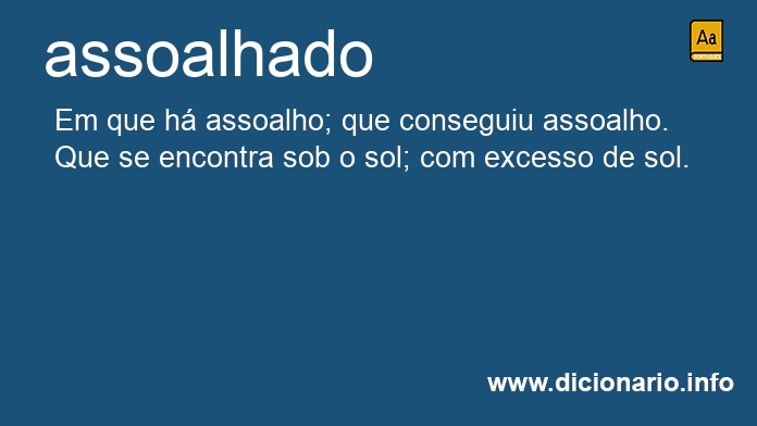 Significado de assoalhada