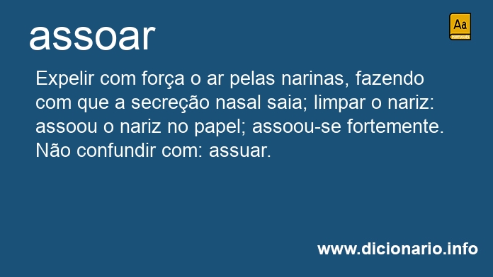Significado de assoar
