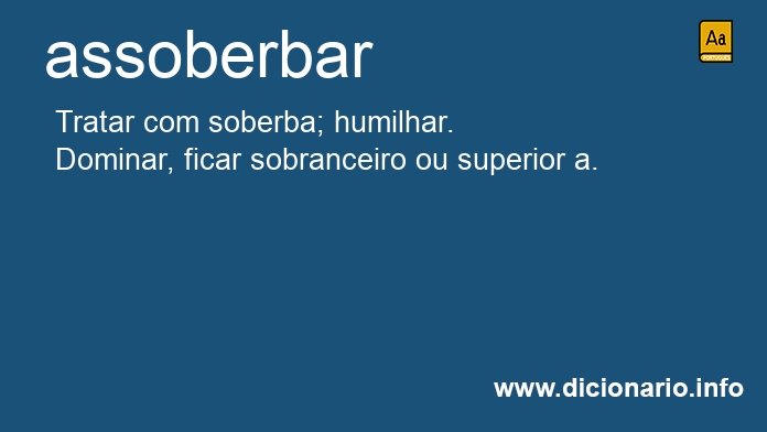 Significado de assoberbar