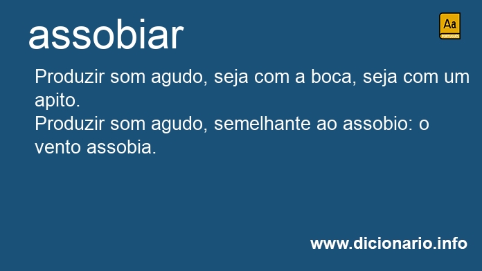 Significado de assobiar