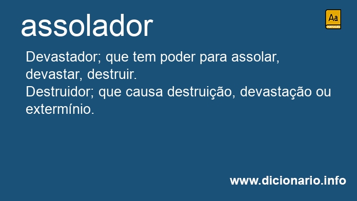 Significado de assolador