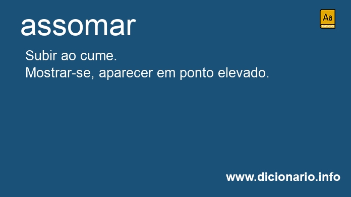 Significado de assomares