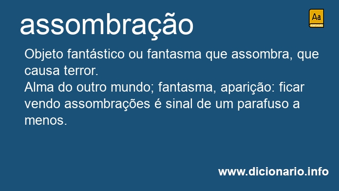 Significado de assombrao