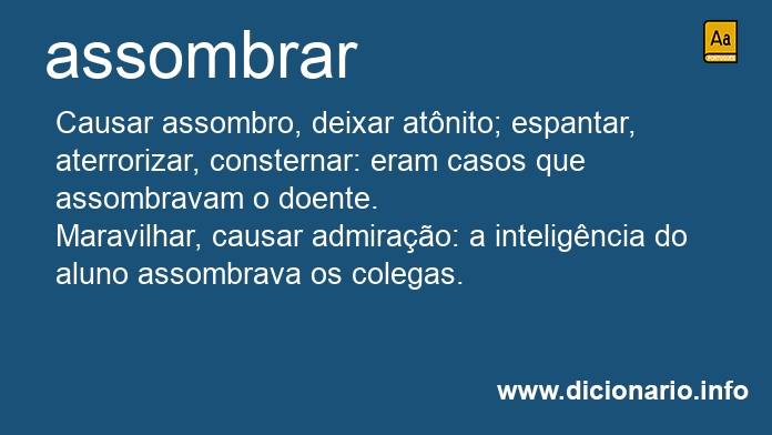 Significado de assombrais