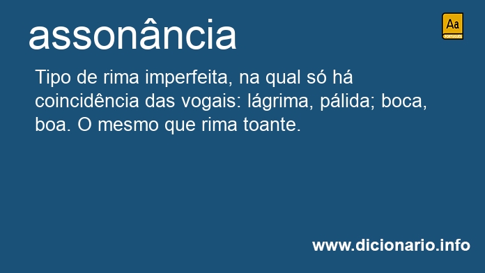 Significado de assonncia