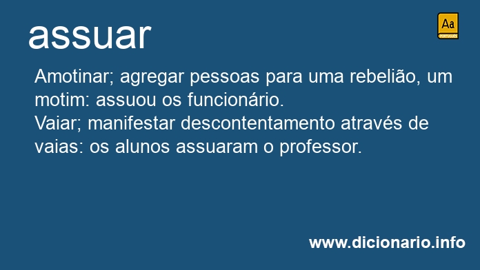 Significado de assue