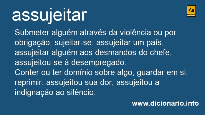 Significado de assujeitado