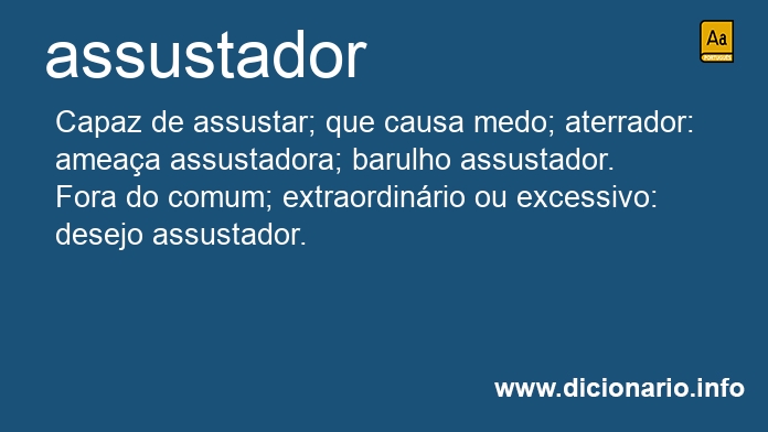 Significado de assustadora