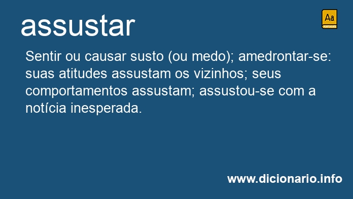 Significado de assustai