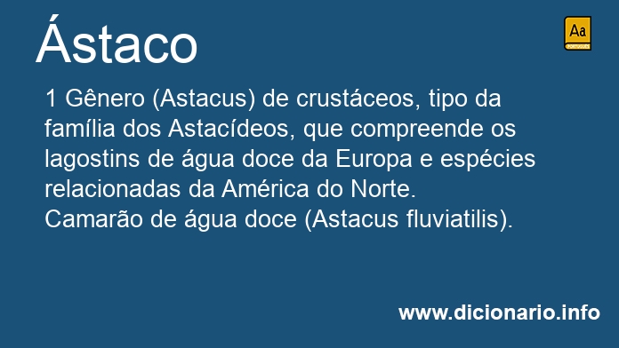 Significado de ástaco