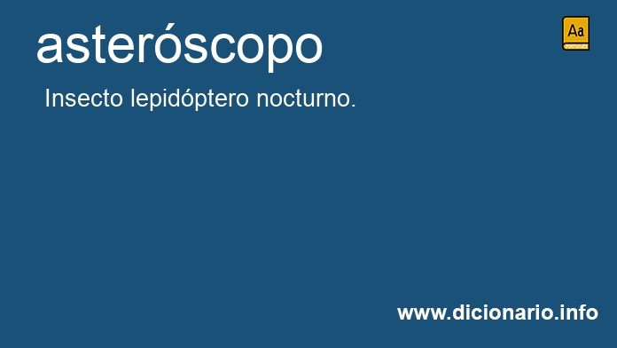 Significado de asterscopo