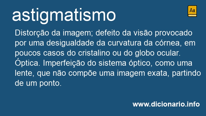 Significado de astigmatismos