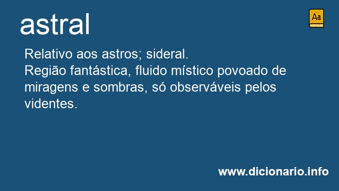 Significado de astrais