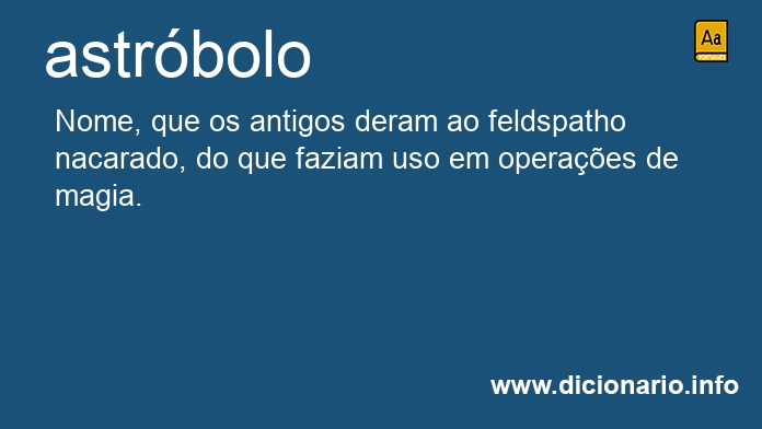 Significado de astrbolo