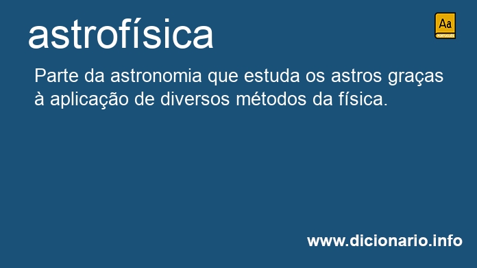 Significado de astrofsica
